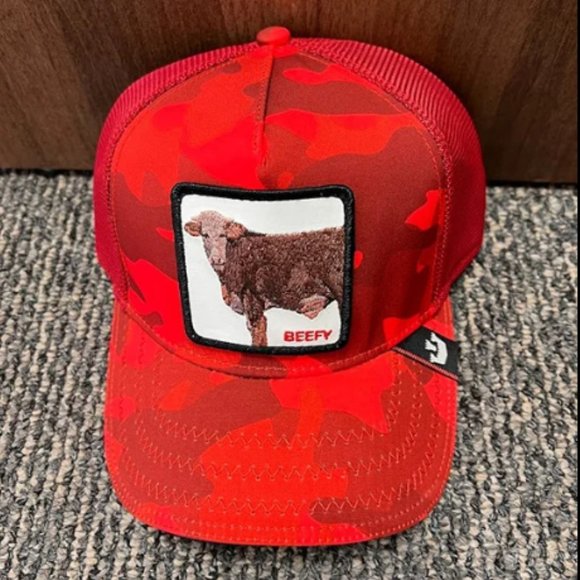 NEW Goorin Animal Farm Trucker Baseball Snapback Hat Cap Back On My Bull Beefy